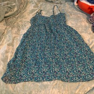 Aeropostale dress - teal floral print straps